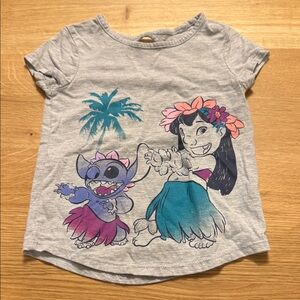 Gray Kids T-Shirt with Cartoon Print